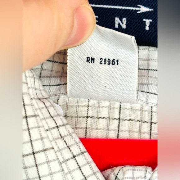 Arrow Kent Men’s Size 16 Short Sleeve White w/Black & Grey Checkered Plaid Shirt - Picture 9 of 9